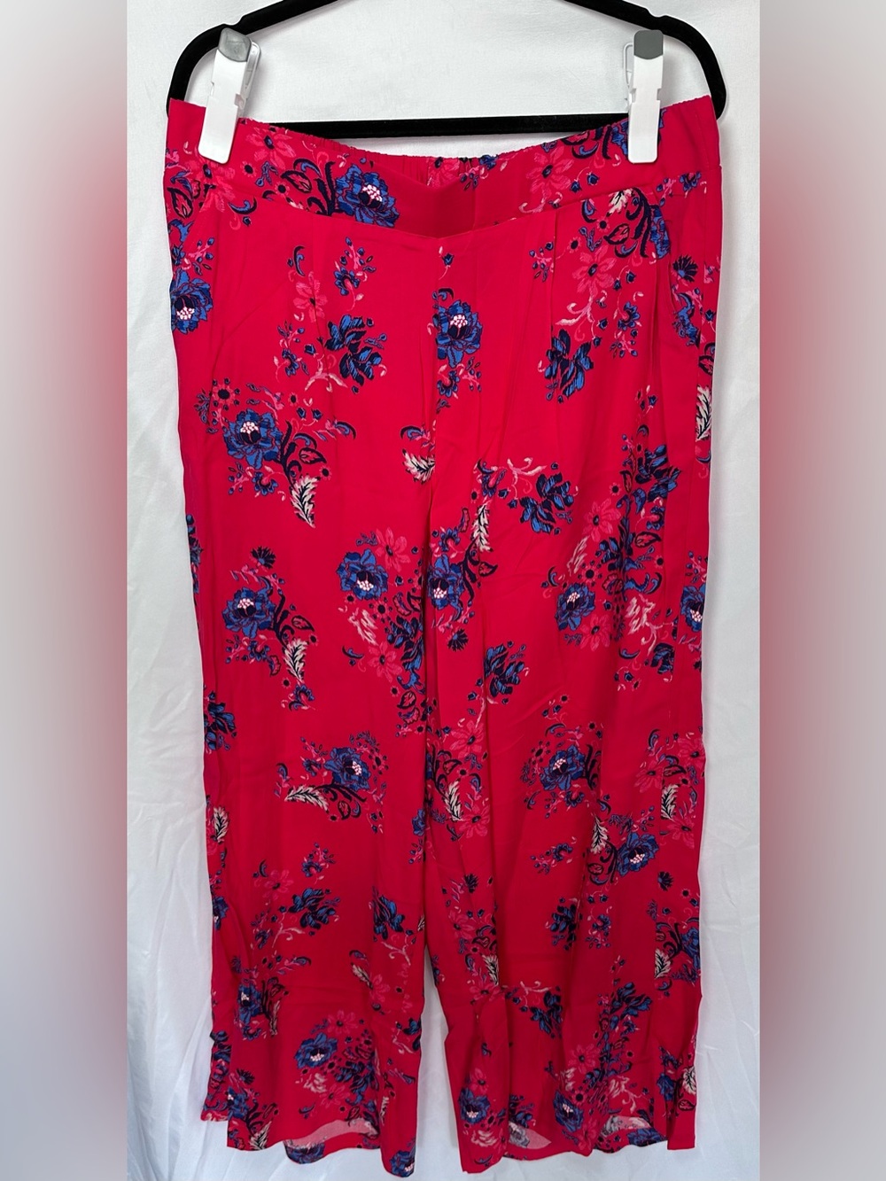 Torrid Pull On Wide Leg Washable Challis High Rise Floral Wide-Leg Pants Size 1R